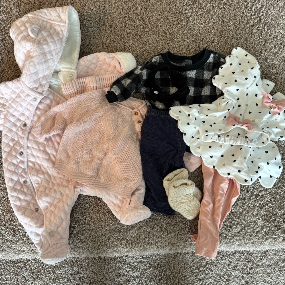 0-3 month fall/winter baby girl bundle